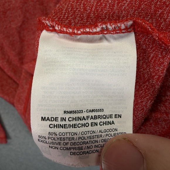 Ohio State Buckeyes Shirt Mens Large Red NCAA Basketball Nike Hooded Long Sleeve - Picture 7 of 9